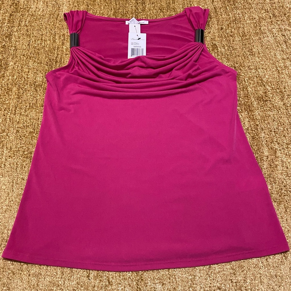 Pink Kenneth Cole sleeveless blouse.